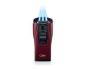 Monaco - Red Carbon Fiber - Triple-jet Flame Lighter